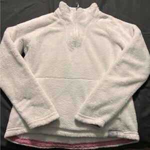White north face pull over
Size medium 
Good condition